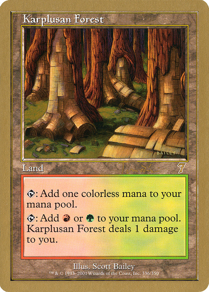 Karplusan Forest (Jan Tomcani) [World Championship Decks 2001] | The CG Realm