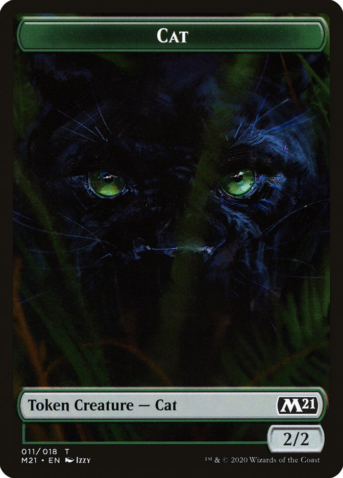 Cat Token (011/018) [Core Set 2021 Tokens] | The CG Realm
