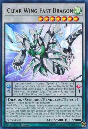 Clear Wing Fast Dragon [DUDE-EN011] Ultra Rare | The CG Realm