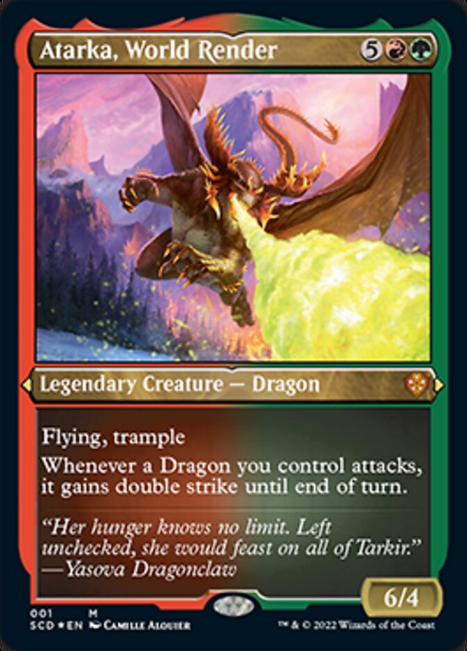 Atarka, World Render (Foil Etched) [Starter Commander Decks] | The CG Realm