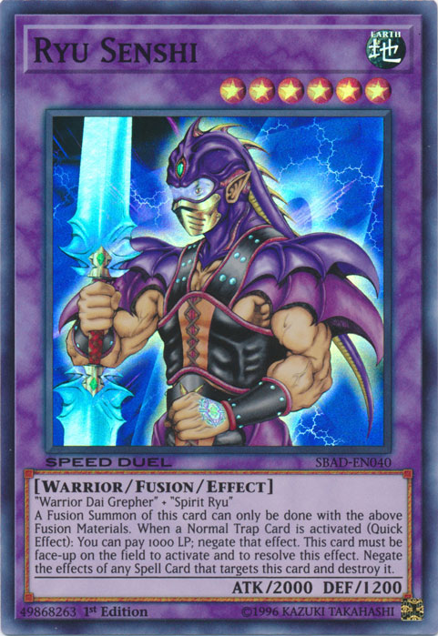 Ryu Senshi [SBAD-EN040] Super Rare | The CG Realm