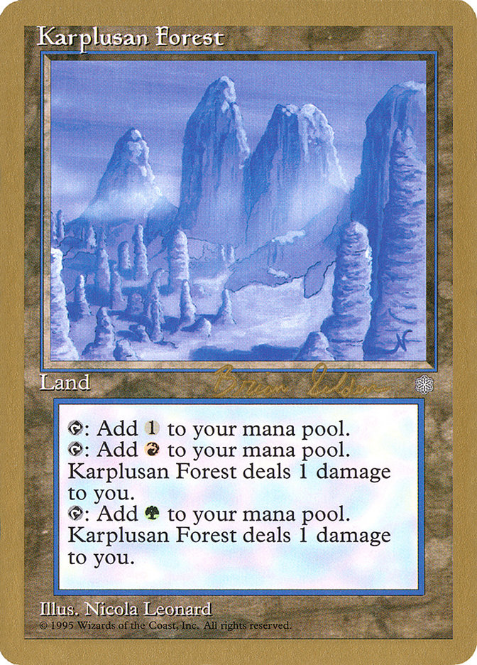 Karplusan Forest (Brian Selden) [World Championship Decks 1998] | The CG Realm