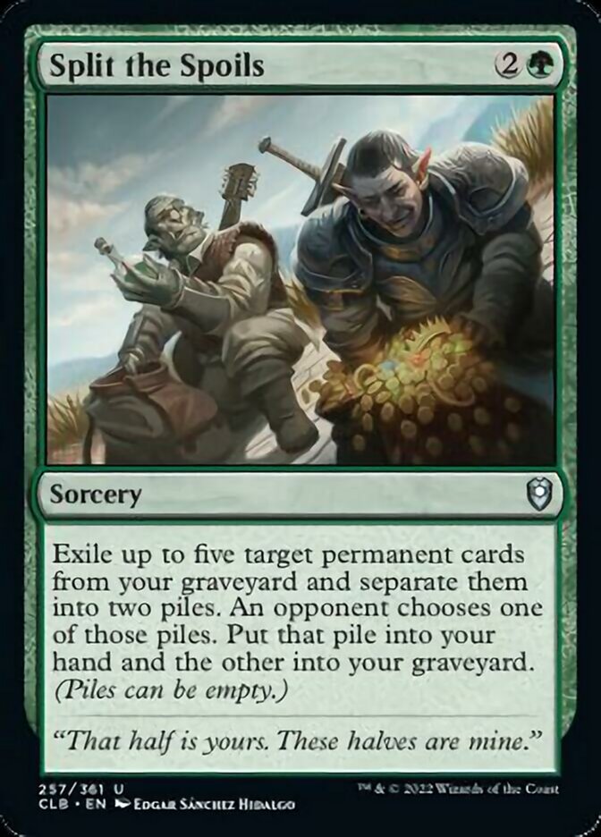 Split the Spoils [Commander Legends: Battle for Baldur's Gate] | The CG Realm
