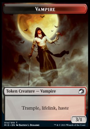 Zombie (005) // Vampire Double-Sided Token [Innistrad: Midnight Hunt Tokens] | The CG Realm