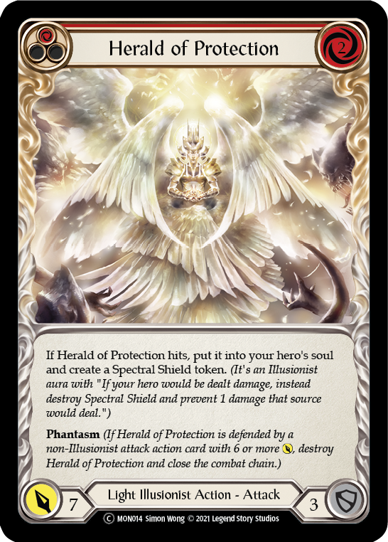 Herald of Protection (Red) [U-MON014] (Monarch Unlimited)  Unlimited Normal | The CG Realm