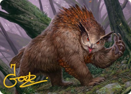 Owlbear Art Card (Gold-Stamped Signature) [Dungeons & Dragons: Adventures in the Forgotten Realms Art Series] | The CG Realm