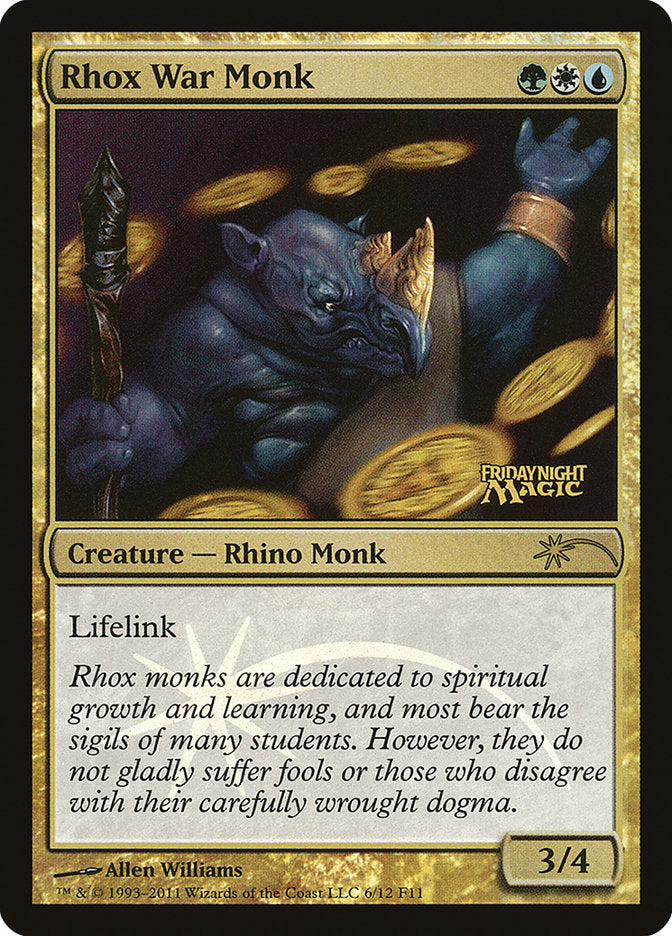 Rhox War Monk [Friday Night Magic 2011] | The CG Realm