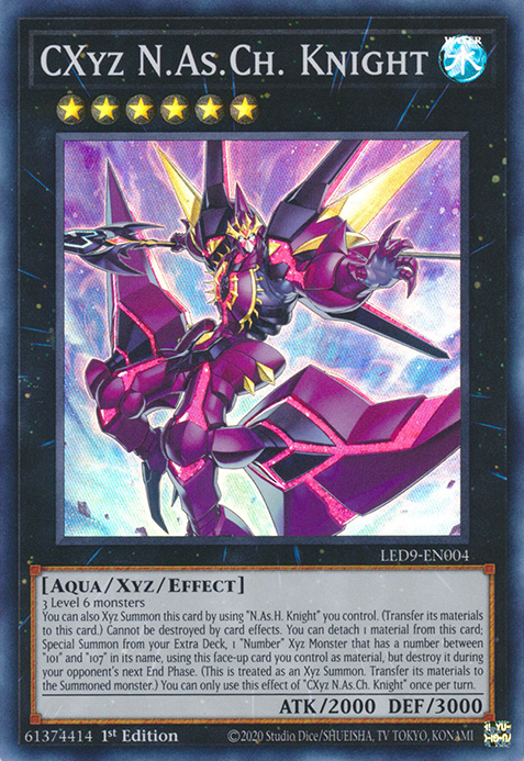 CXyz N.As.Ch. Knight [LED9-EN004] Super Rare | The CG Realm