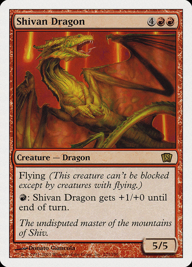 Shivan Dragon [Eighth Edition] | The CG Realm
