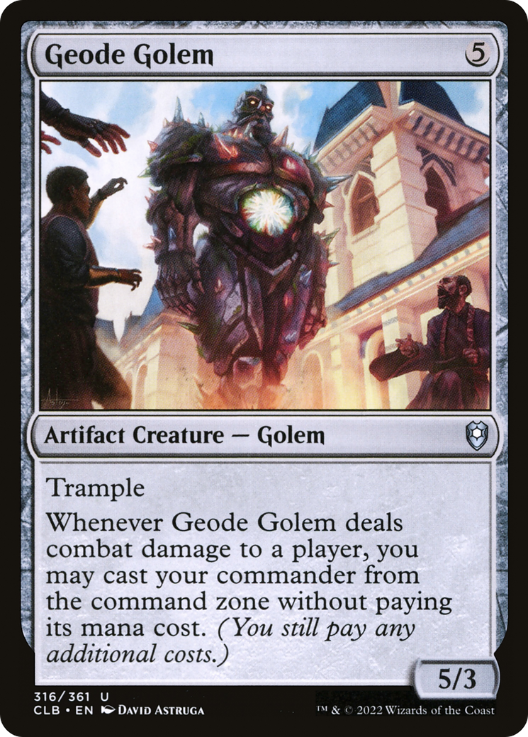 Geode Golem [Commander Legends: Battle for Baldur's Gate] | The CG Realm