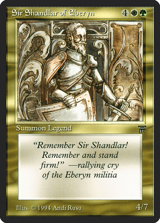 Sir Shandlar of Eberyn [Legends] | The CG Realm