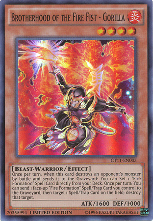 Brotherhood of the Fire Fist - Gorilla [CT11-EN003] Super Rare | The CG Realm