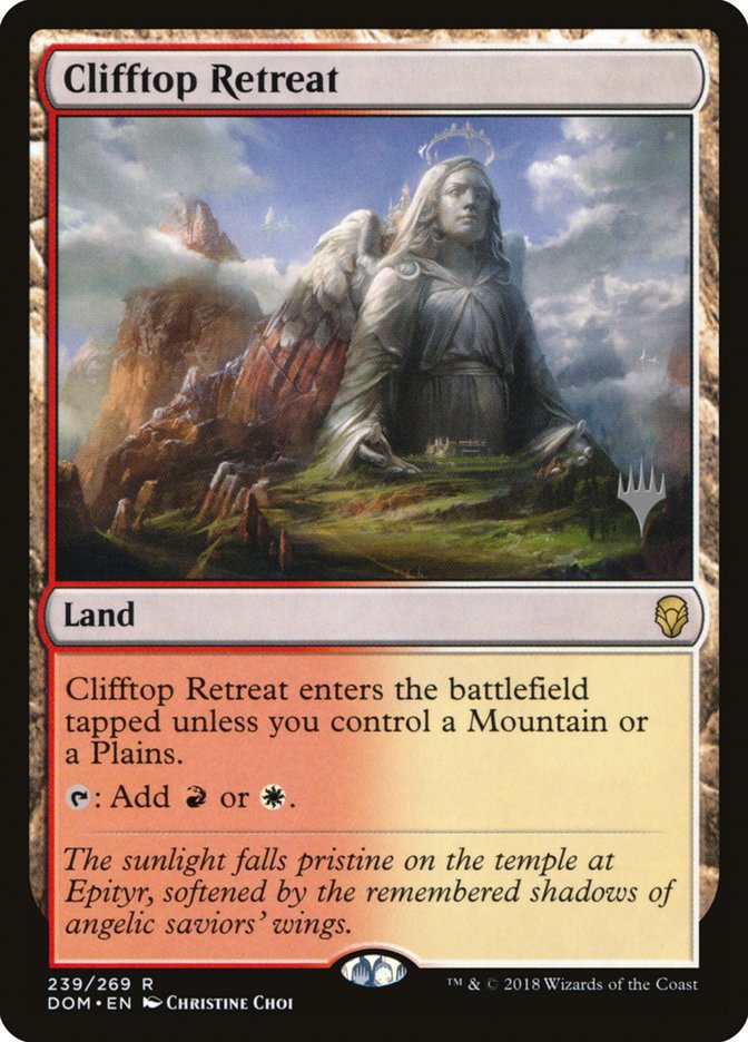 Clifftop Retreat (Promo Pack) [Dominaria Promos] | The CG Realm