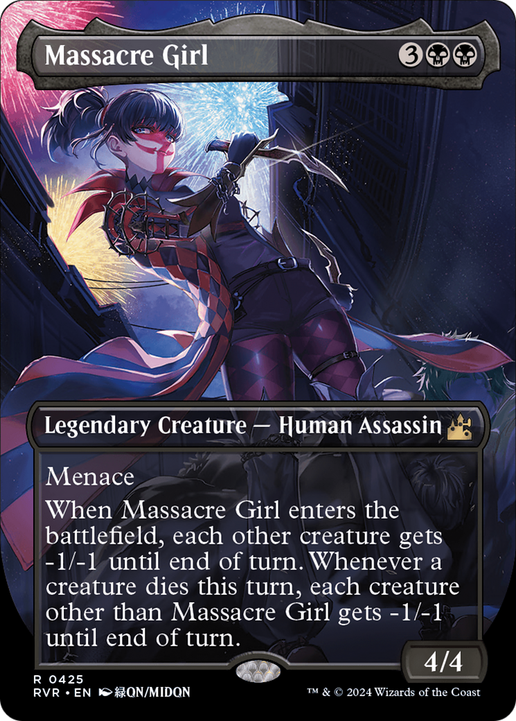 Massacre Girl (Anime Borderless) [Ravnica Remastered] | The CG Realm