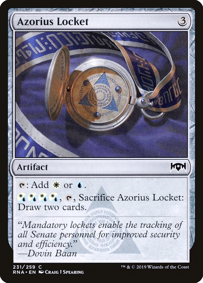 Azorius Locket [Ravnica Allegiance] | The CG Realm