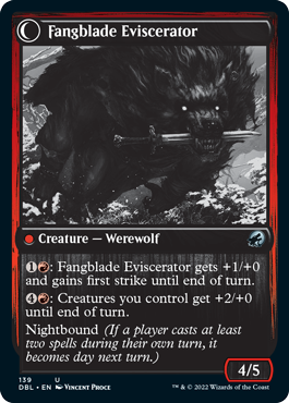 Fangblade Brigand (DBL-139) - Innistrad: Double Feature: (Double Faced Transform)