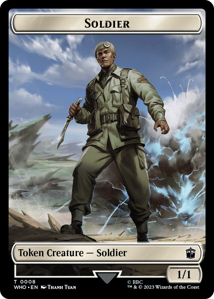 Soldier // Mutant Double-Sided Token [Doctor Who Tokens] | The CG Realm