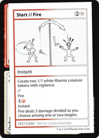 Start // Fire (2021 Edition) [Mystery Booster Playtest Cards] | The CG Realm