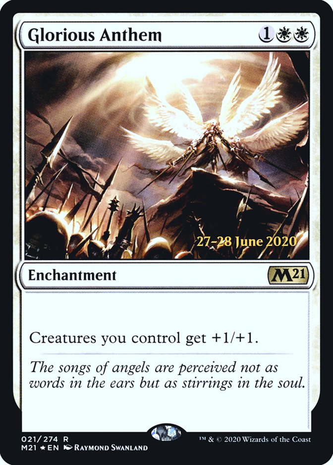 Glorious Anthem [Core Set 2021 Prerelease Promos] | The CG Realm