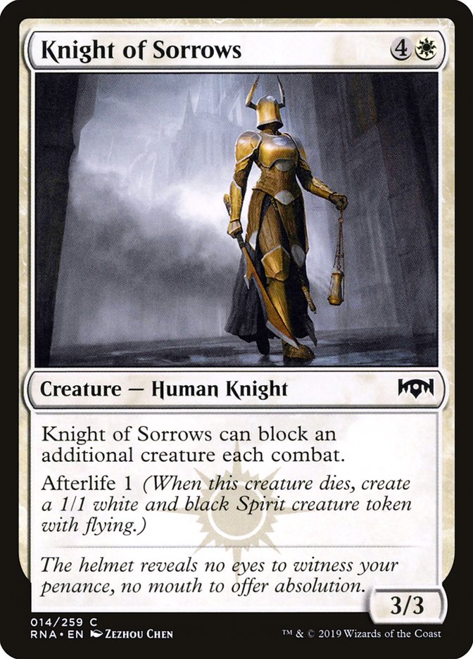 Knight of Sorrows [Ravnica Allegiance] | The CG Realm