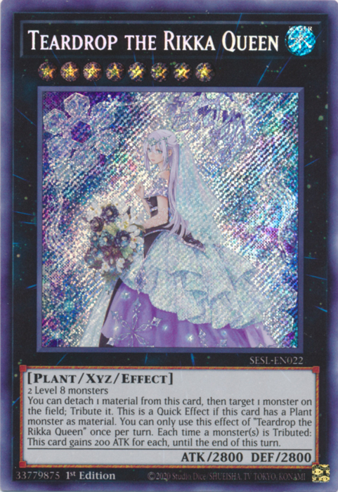 Teardrop the Rikka Queen [SESL-EN022] Secret Rare | The CG Realm