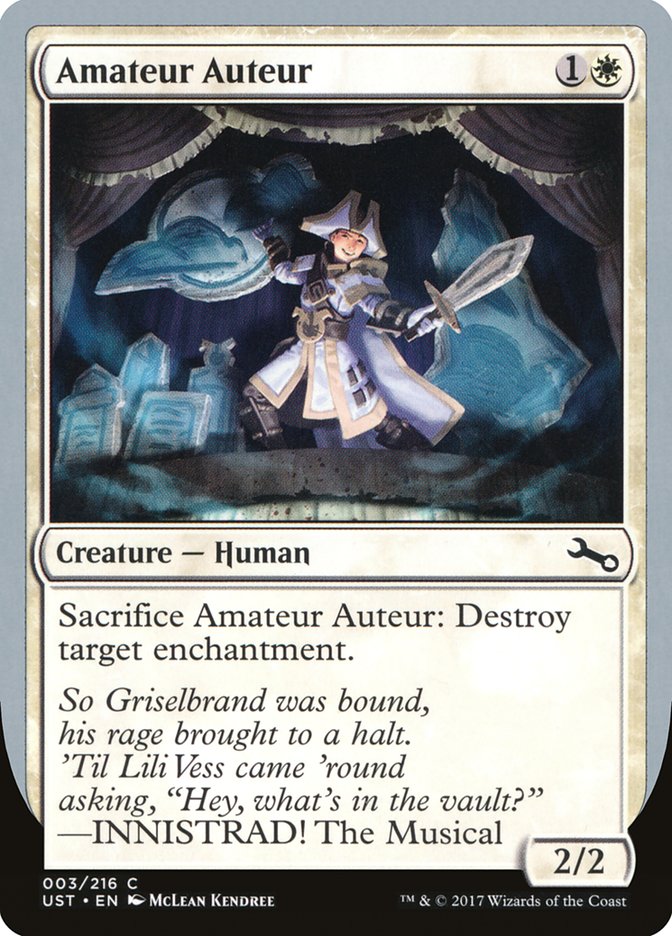 Amateur Auteur (INNISTRAD! The Musical) [Unstable] | The CG Realm