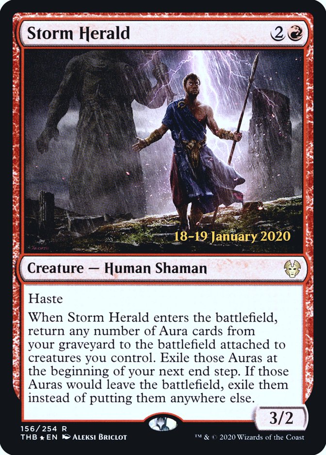 Storm Herald [Theros Beyond Death Prerelease Promos] | The CG Realm