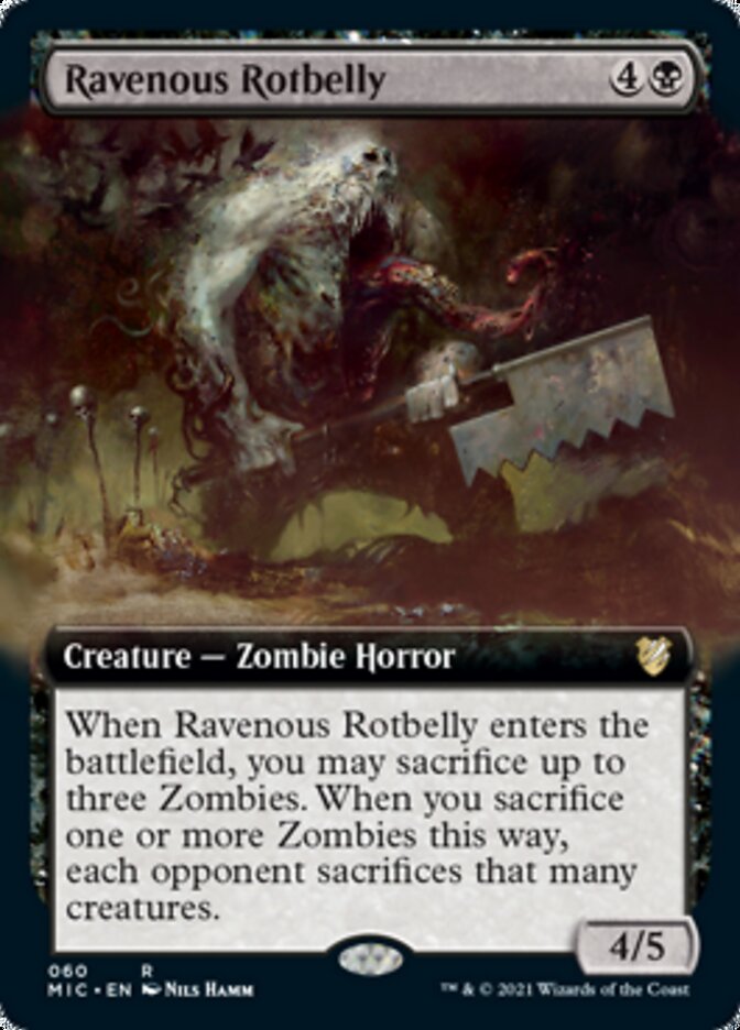 Ravenous Rotbelly (Extended Art) [Innistrad: Midnight Hunt Commander] | The CG Realm