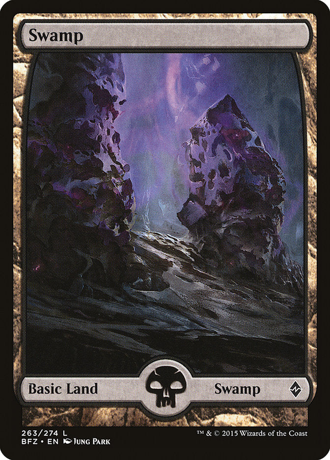 Swamp (263) (Full Art) [Battle for Zendikar] | The CG Realm
