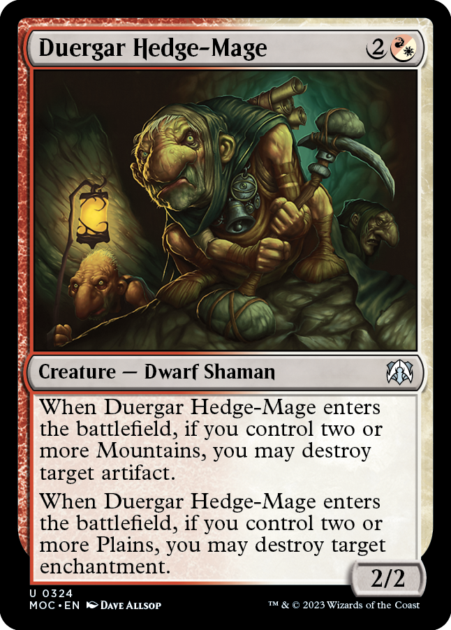 Duergar Hedge-Mage [March of the Machine Commander] | The CG Realm