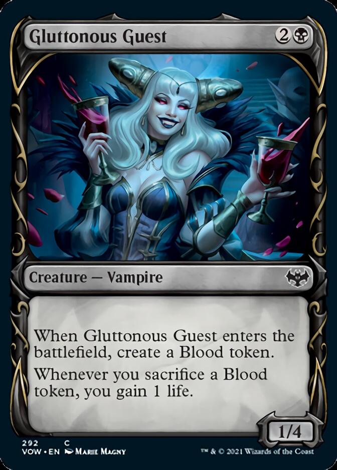 Gluttonous Guest (Showcase Fang Frame) [Innistrad: Crimson Vow] | The CG Realm