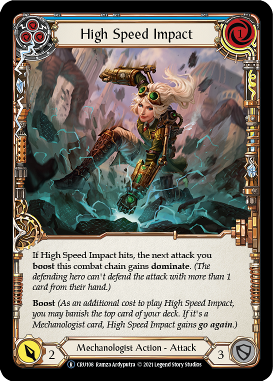 High Speed Impact (Blue) [U-CRU108] (Crucible of War Unlimited)  Unlimited Rainbow Foil | The CG Realm