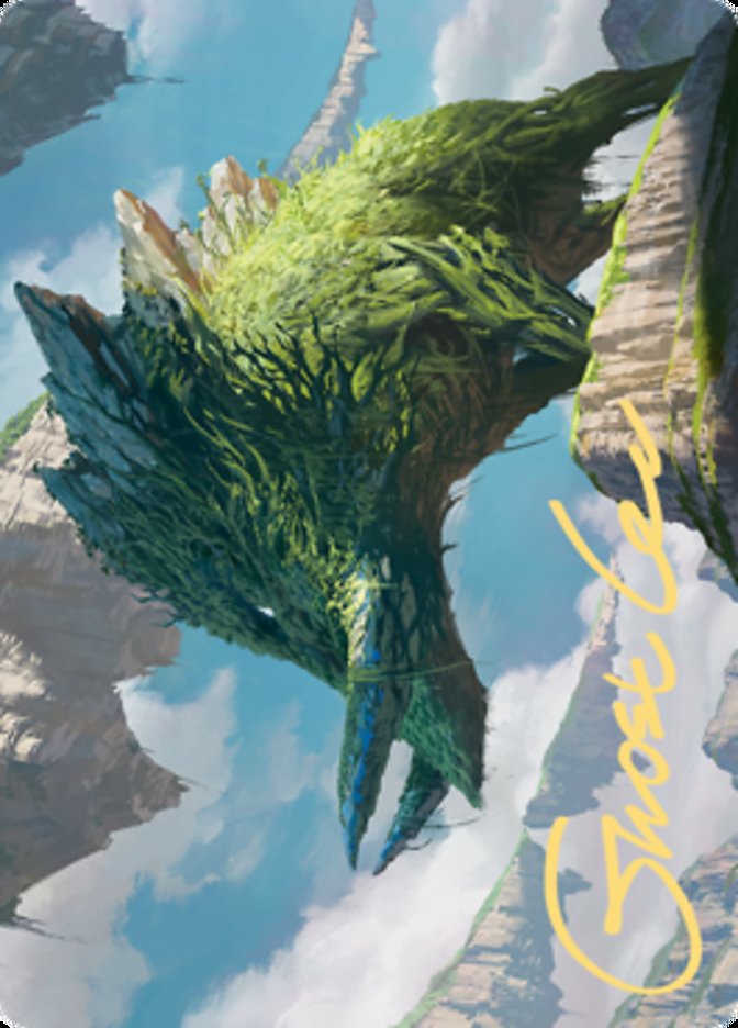 Yasharn, Implacable Earth Art Card (Gold-Stamped Signature) [Zendikar Rising Art Series] | The CG Realm