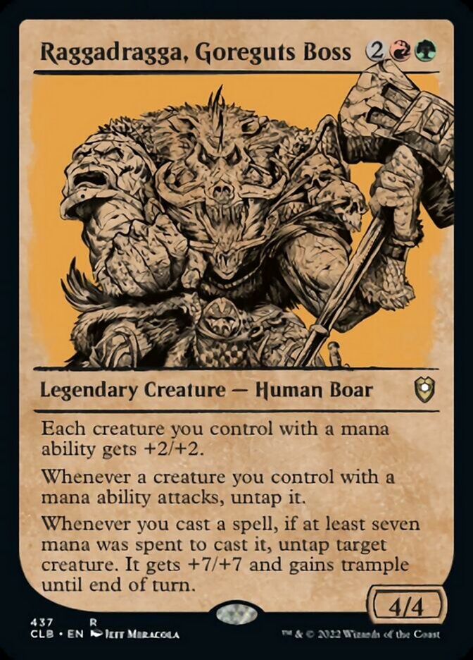 Raggadragga, Goreguts Boss (Showcase) [Commander Legends: Battle for Baldur's Gate] | The CG Realm