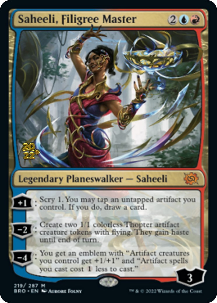 Saheeli, Filigree Master [The Brothers' War Prerelease Promos] | The CG Realm