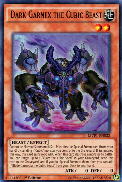 Dark Garnex the Cubic Beast [MVP1-EN033] Ultra Rare | The CG Realm