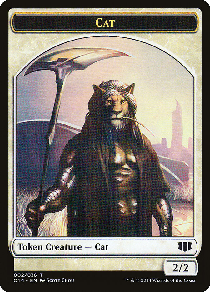 Angel // Cat Double-sided Token (C14-1 // 2) - Commander 2014 Tokens