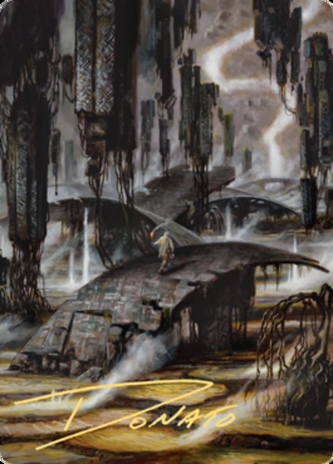 Grimclimb Pathway Art Card (Gold-Stamped Signature) [Zendikar Rising Art Series] | The CG Realm