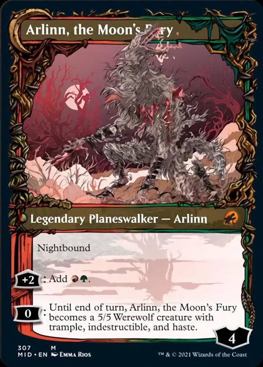 Arlinn, the Pack's Hope (Showcase) (MID-307) - Innistrad: Midnight Hunt: (Showcase, Double Faced Transform)