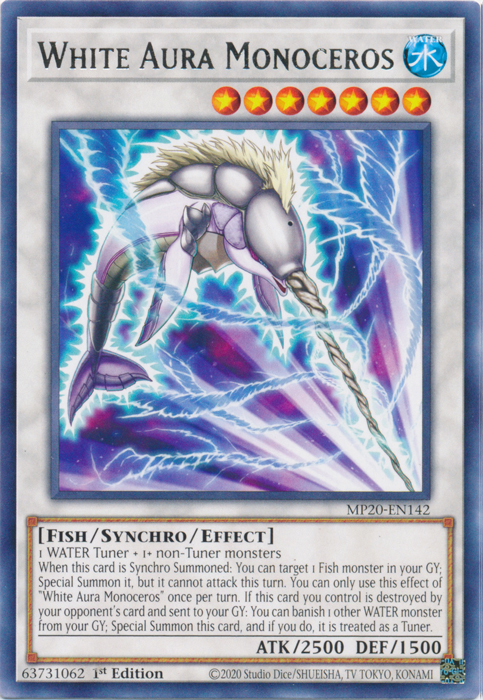 White Aura Monoceros [MP20-EN142] Rare | The CG Realm