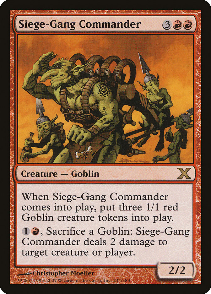 Siege-Gang Commander [Tenth Edition] | The CG Realm