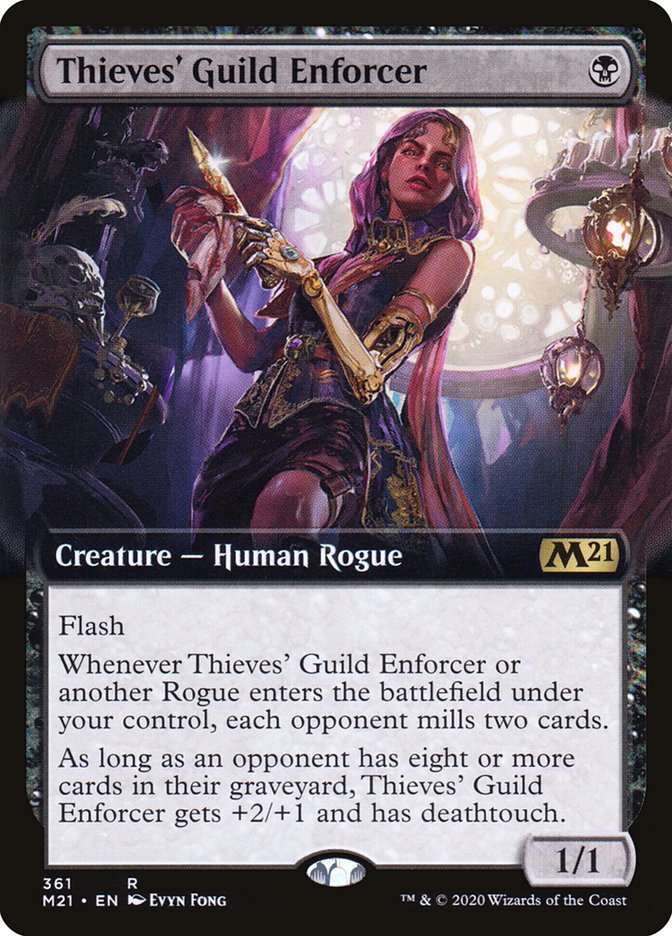 Thieves' Guild Enforcer (Extended Art) [Core Set 2021] | The CG Realm