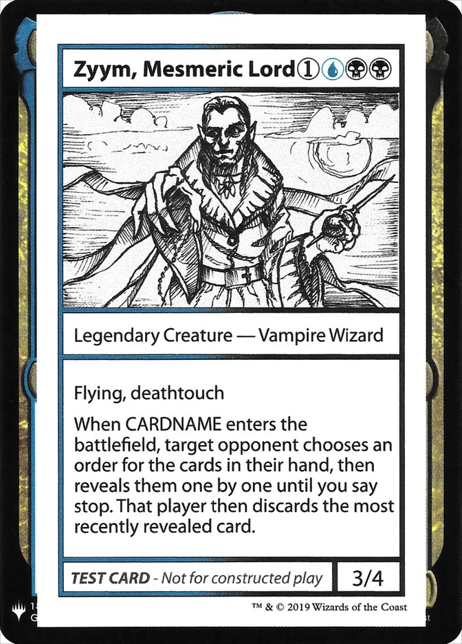 Zyym, Mesmeric Lord [Mystery Booster Playtest Cards] | The CG Realm