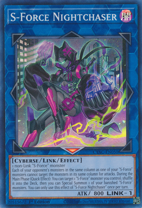 S-Force Nightchaser [CYAC-EN050] Super Rare | The CG Realm