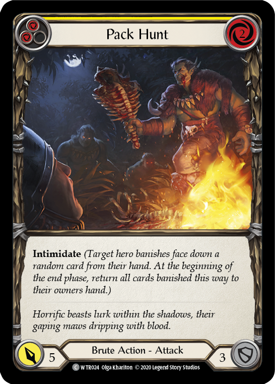 Pack Hunt (Yellow) [U-WTR024] (Welcome to Rathe Unlimited)  Unlimited Normal | The CG Realm