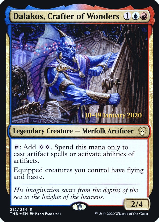 Dalakos, Crafter of Wonders [Theros Beyond Death Prerelease Promos] | The CG Realm