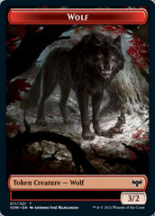 Wolf (011) // Treasure Double-Sided Token [Innistrad: Crimson Vow Tokens] | The CG Realm