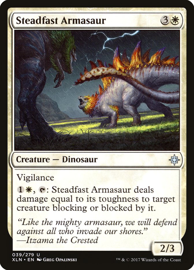 Steadfast Armasaur [Ixalan] | The CG Realm