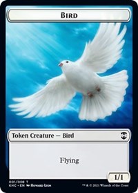 Bird (001) // Soldier Double-Sided Token [Kaldheim Commander Tokens] | The CG Realm