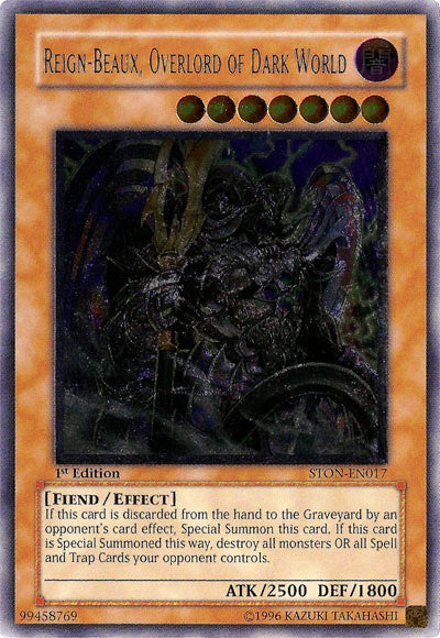 Reign-Beaux, Overlord of Dark World [STON-EN017] Ultimate Rare | The CG Realm